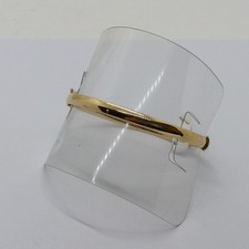 BRACCIALE DA DONNA RIGIDO A SEZIONE MEZZATONDA IN ORO GIALLO 18KT 4,9 GR. (8407)