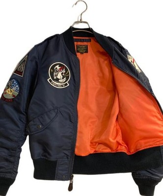 AVIREX L-2B Black Ace Flight Jacket navy 6162124 | eBay