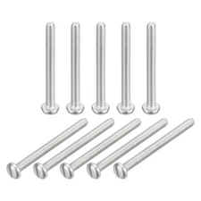 304 Stainless Steel Machine Screws, 10pcs M2x22mm Slotted Pan Head Bolts