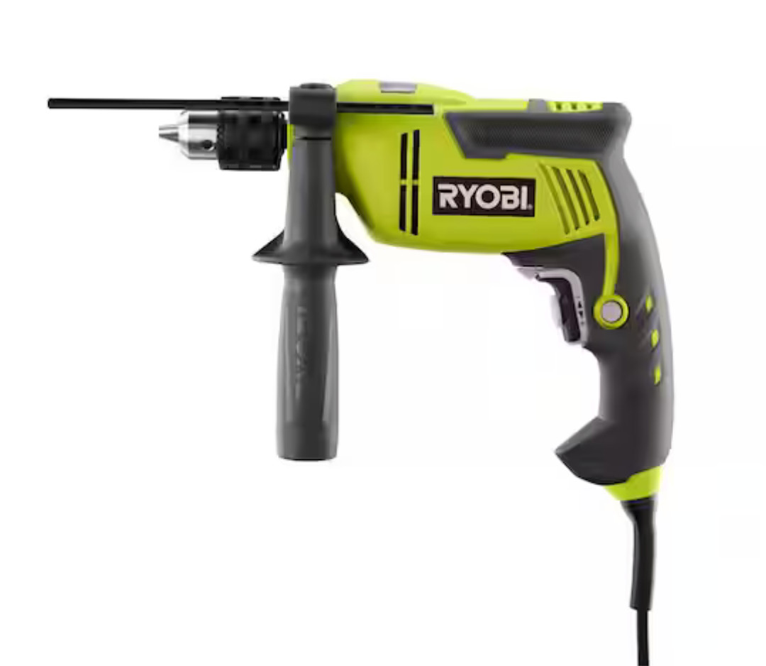 RYOBI Hammer Drill - 5/8 in. Variable Speed, Corded 6.2 AMP Heavy Duty-D620H