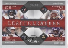 2010 Playoff Prestige League Leaders Andre Johnson Wes Welker Miles Austin 2u3