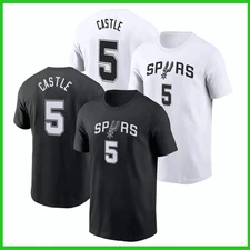 HOT SALE !!! Stephon Castle #5 San Antonio Spurs 2025 Name & Number T Shirt