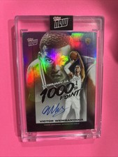 2023 Topps Now 1000th Point Victor Wembanyama Auto RC Rookie #’d /99 #VW1C ROTY
