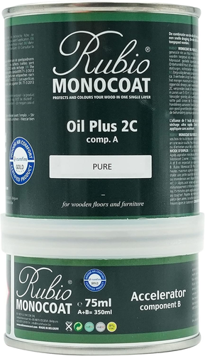Wood Oil Finish 175 Ft² - Pure | Oil plus 2C | Quick-Dry, Eco-Friendly Linseed W - Picture 11 of 12