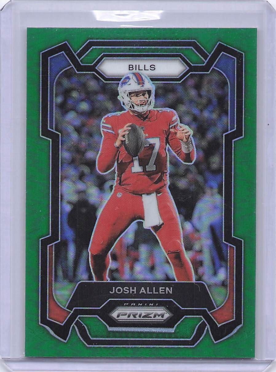 2023 Panini Prizm #32 Josh Allen Green / Buffalo Bills