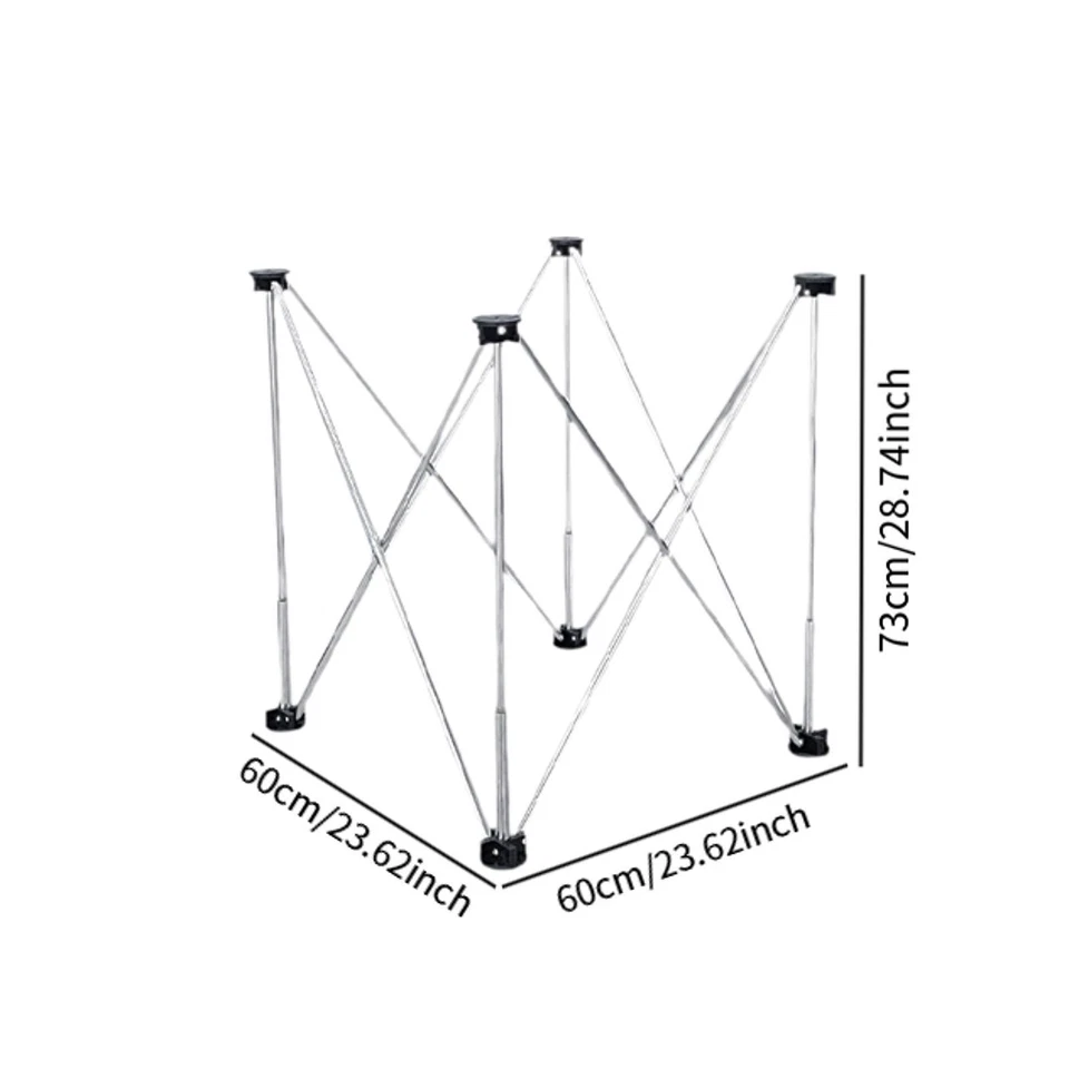 Folding Workstand Collapsible Workbench Legs Mobile Work Station Folding Work - Image 3 of 4