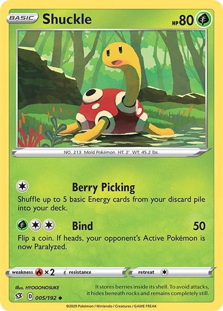 NM - Shuckle SWSH02 - 005/192 SWSH02: Rebel Clash
