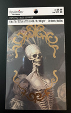 RECOLLECTIONS HALLOWEEN 4X7 SCRAPBOOK CARDSTOCK PAPER PAD 24 SHEET DEAD REGENCY
