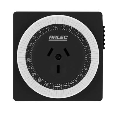 Arlec 24 Hour Compact Mechanical Timer - image 1 of 4