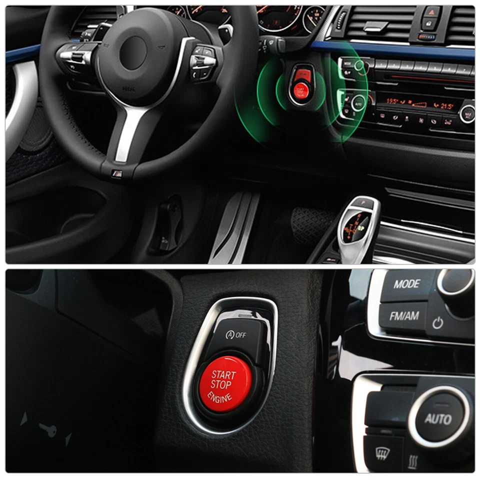1x Start Stop Engine Button Switch Cover For BMW 1/2/3/5/7 Series X1/3/4/5/6 - Image 3 of 4