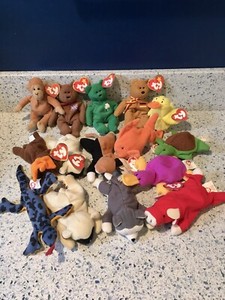 Lot of 15 Vintage Teenie Beanies,1993/96  10 w/tags For McDonald’s