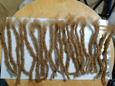 Handmade dread 100 human hair dreadlocks 15 about 6'' 1/4" thick Blonde