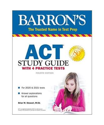 ACT Study Guide with 4 Practice Tests, Brian Stewart