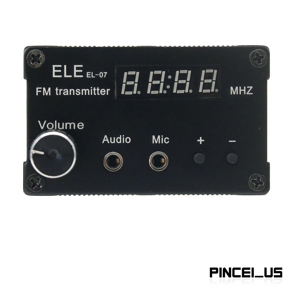 EL-07 0.5W/5W Stereo FM Transmitter Wireless Audio Broadcast Radio Transmitter - Image 3 of 4