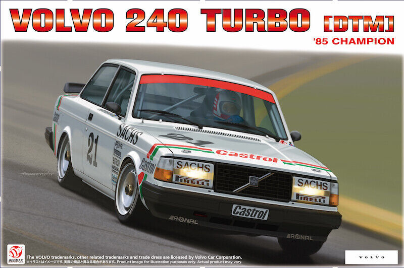 Platz/Beemax 1/24 Scale Model Sports Car Kit Volvo 240 Turbo