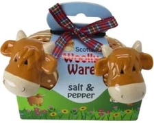 Highland Cow Woolly Ware Salt & Pepper
