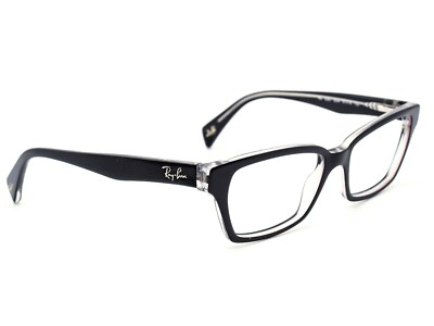 ray ban black and clear frames