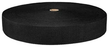 2 Inch Black Acrylic Webbing Closeout, 25 Yards
