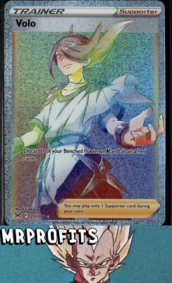 volo pokemon card rainbow rare #211 Precios | Lost Origin The item available is listed in the Title Volo 211/196 Lost Origin Rainbow