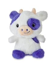 Valentine’s Day 8” Purple Cow Plush Farm Animal Toy Way To Celebrate New