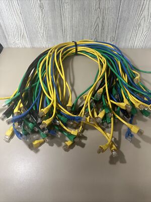 CAT5 Cat5e Ethernet Network Computer Patch Cable PC XBOX, PS3, PS4 Lot ...
