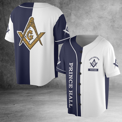 Custom Lodge Name Number 3D All Over Print Baseball Jersey Shirt Size S-5XL