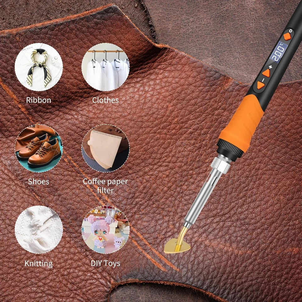 K KERNOWO Mini Plancha para Artesanía, Hierro Pequeño Plancha para Artesanía 180W Mini Iton P Foto 3 de 4