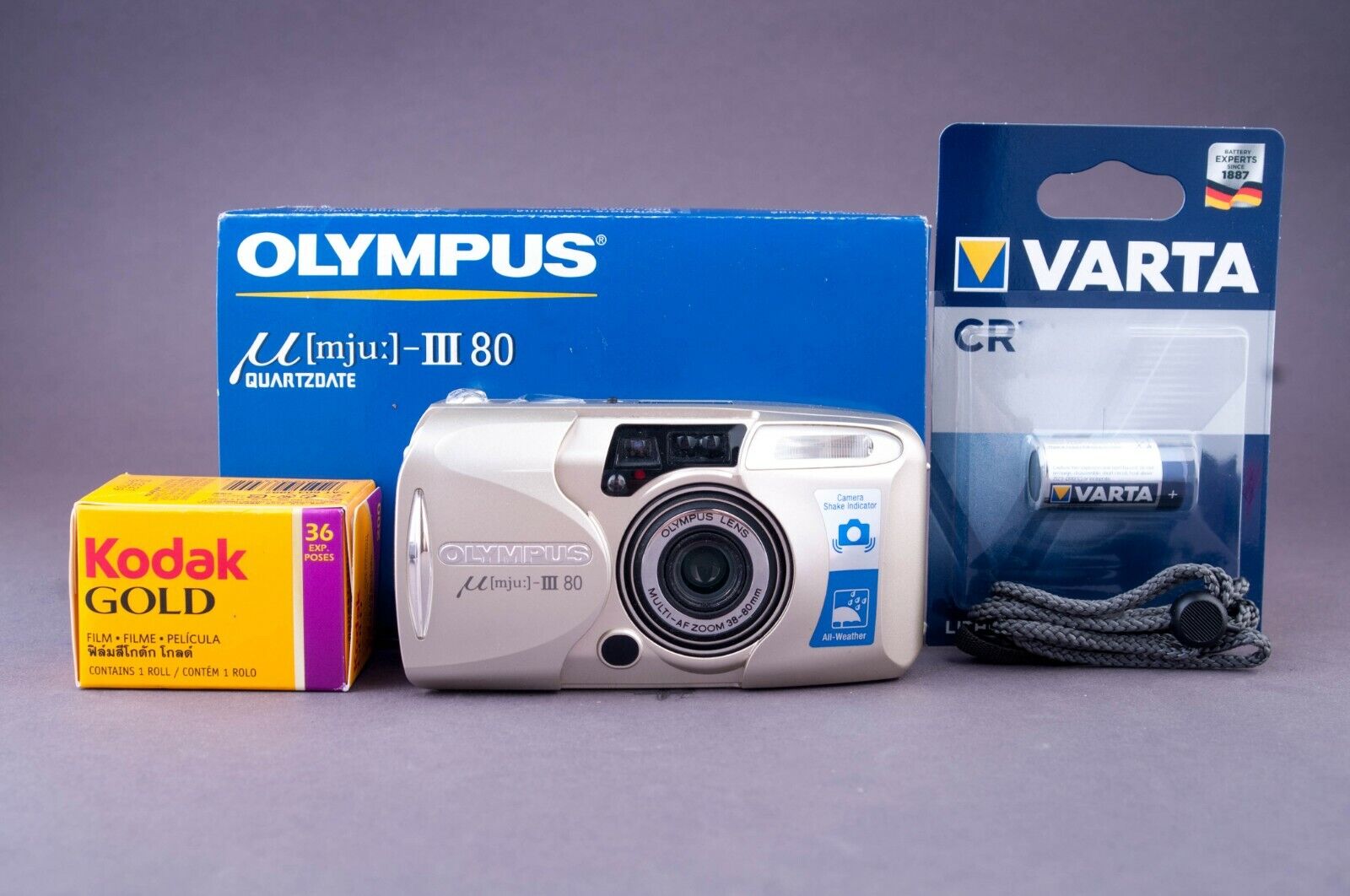 struik dozijn tekst Olympus Mju III 80 Quartz Date 35mm Point&Shoot Film Camera | eBay