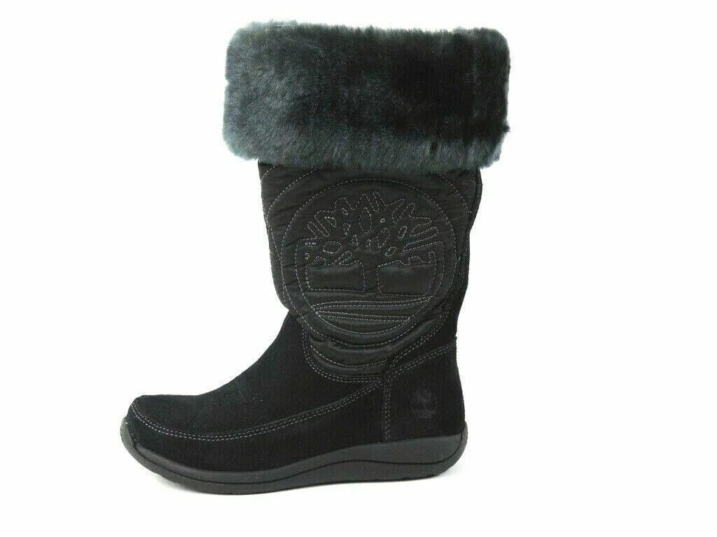 Timberland Ragazze Hollyberry TL Stivali Pull On 33705 Invernali Nero Taglia 3 Giovani 4 5 W