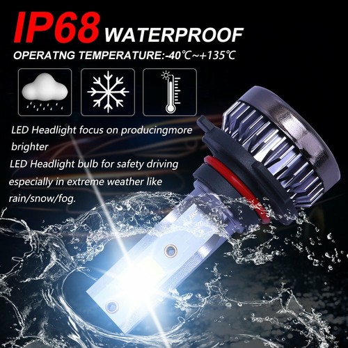 6000K 9006 HB4 mini faros LED de haz bajo ultraligero 1600W 260000LM - Imagen 10 de 12