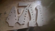 4 Piece Headstock Bundle 0.50" MDF