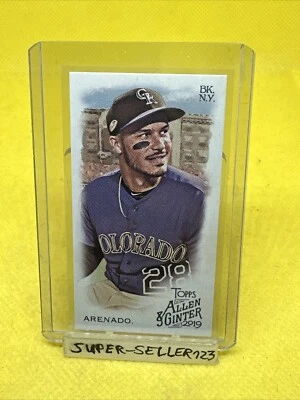 2019 Topps Allen & Ginter - NOLAN ARENADO / Rockies A&G BACK - Mini Tobacco Card - Bild 1 von 4