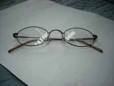 PERRY ELLIS PE158-2 UNISEX BRUSHED MOCHA METAL EYEGLASS FRAMES 45-24-140 VB