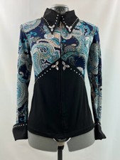 Medium Western Show Pleasure Rail Shirt Jacket Clothes Showmanship Horsemanship