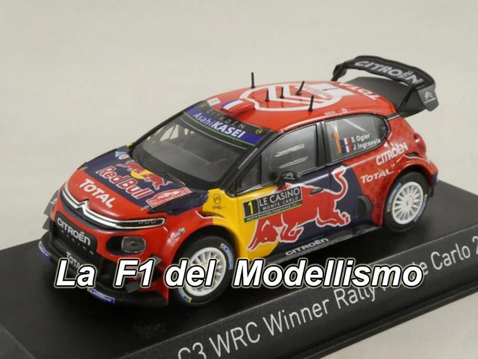 Norev Citroen C3 WRC #1 Ogier Rally Monte Carlo 2019 1/43 155366 - Immagine 2 di 3