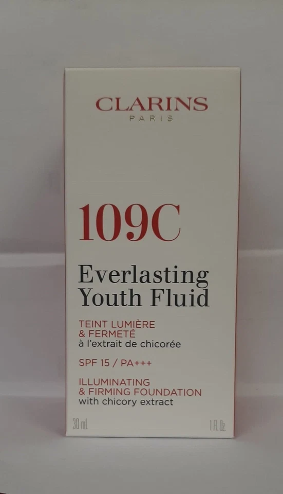 CLARINS EVERLASTING YOUTH FLUID 109 WHEAT 30ML - BRAND NEW