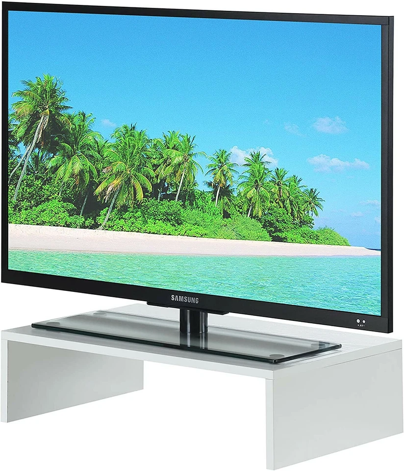 Elevador pequeño de TV/Monitor Convenience Concepts Designs2Go, blanco - Modelo 121041W Foto 2 de 4