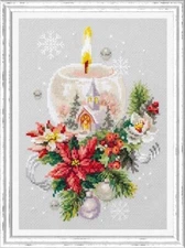 Magic Needle Cross Stitch Kit 100-231 Christmas Candle