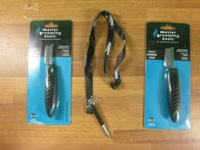 2- Master Grooming Tools Face & Finishing Ergonomic Combs — W/Free Dog Whistle
