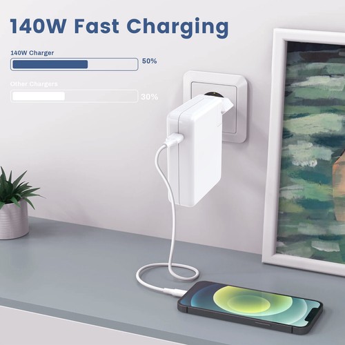 140W USB C Ladegerät Ladekabel Für Apple MacBook Pro 14 16 Zoll 2019-2021 A2442 - Bild 12 von 12