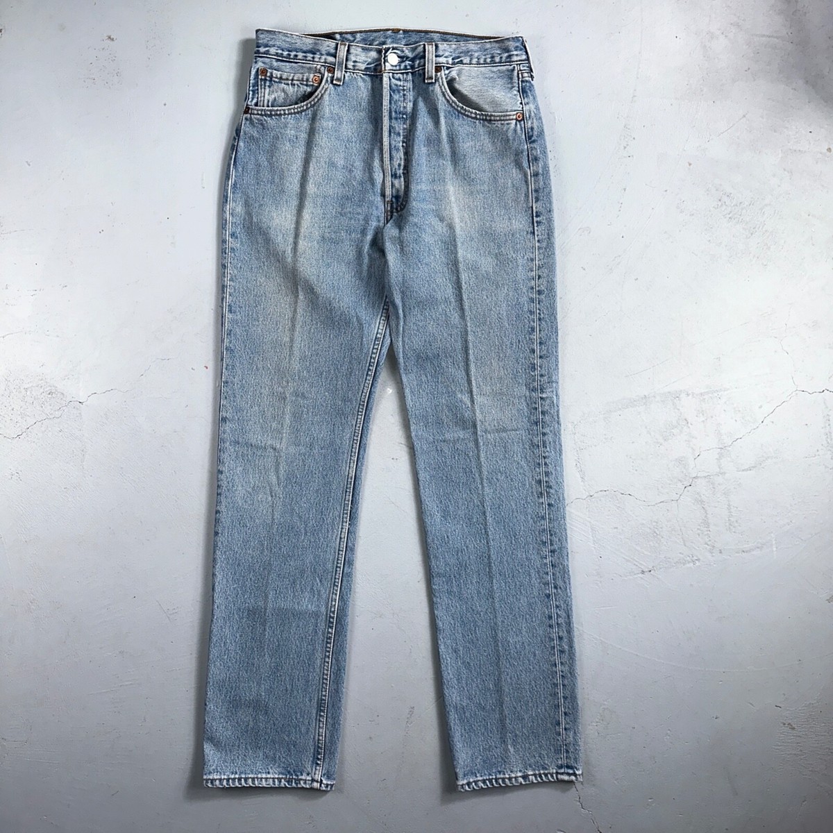 Levis 501 Vintage 90s USA XX Straight Leg Jeans Blue Light Wash