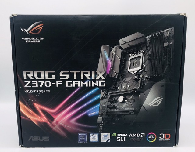 Asus Rog Strix Z370 F Gaming Lga1151 Socket Intel Z370 Chipset Atx Motherboard For Sale Online Ebay