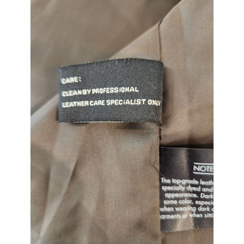 Jos A Bank Executive Collection Suede Leather Jacket Mens XL Brown - Picture 9 of 9