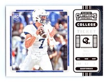 2023 Chronicles D.P. Football #2 Will Levis RC Contenders College Ticket