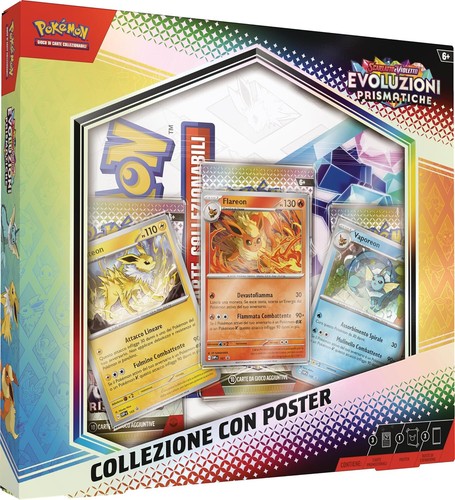 Pokemon Evoluzioni Prismatiche Collezione con Poster ITA SEALED