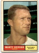 1961 TOPPS MARTY KEOUGH WASHINGTON SENATORS #146