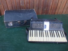 Vintage EXCELSIOR Accordion with Keyboard and Buttons with Case MADE IN ITALY