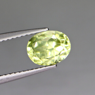 1,90 kt 8 x 6,2 mm ovale gelbe natürliche Sillimanit-Srilanka, nur unbeheizt
