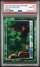 2023 Topps Chrome Sapphire ROTJ Luke Skywalker Now A Jedi Green /60 PSA 10 GEM