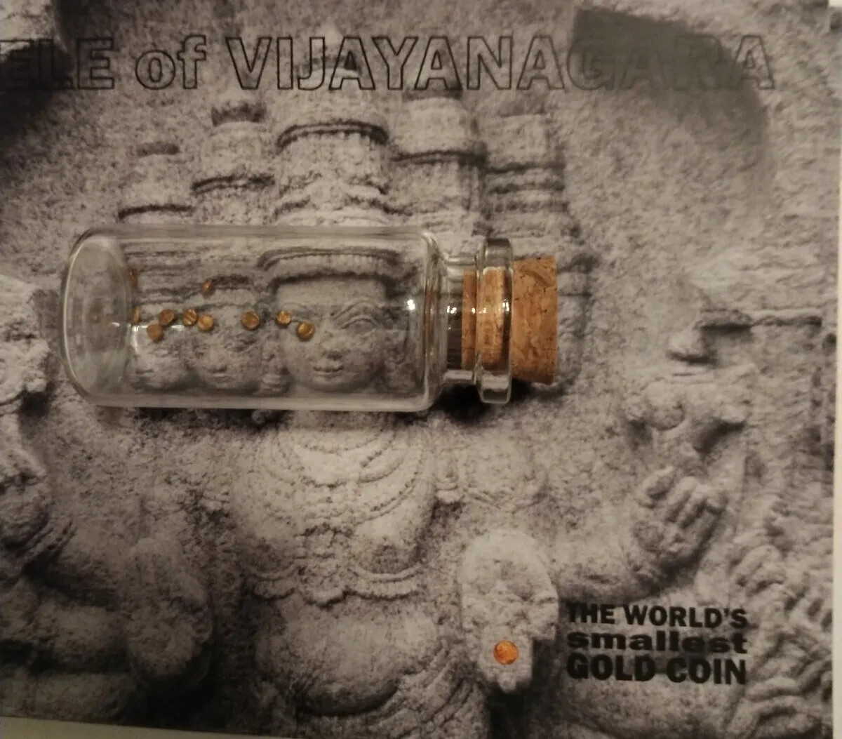 World's Smallest Gold Coin from India Vijayanagar Empire (1336